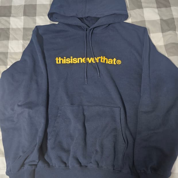 디스이즈네버댓 네이비 후드 M