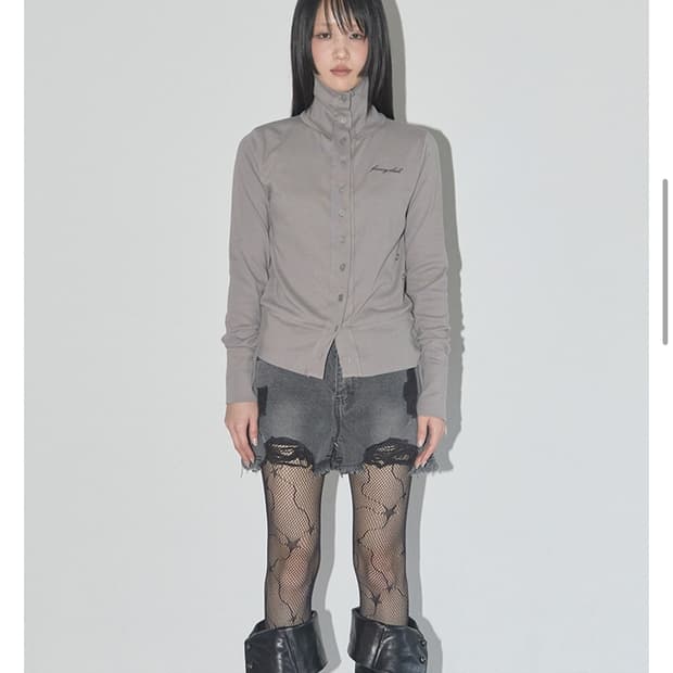 팬시클럽 빈티지데님쇼츠 그레이