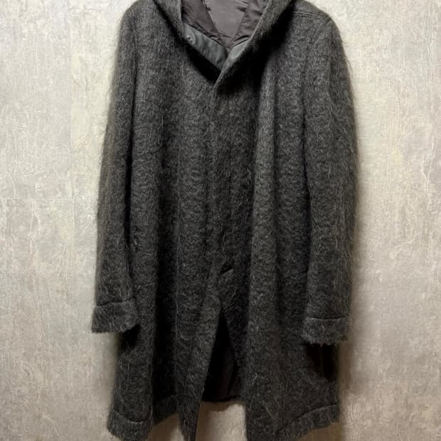 50 / Rick Owens 릭오웬스 모헤어 후드 코트