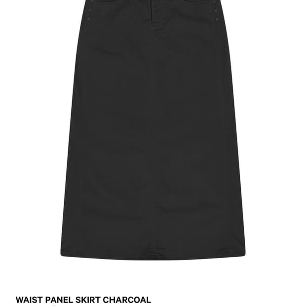 코이세이오 스커트 WAIST PANEL SKIRT CHARCOAL 