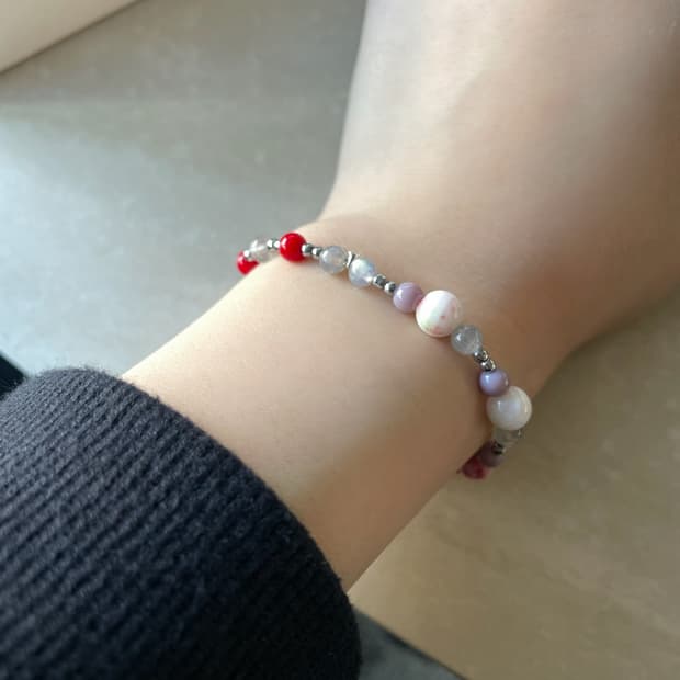 Pop of Red bracelet