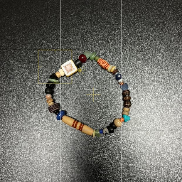 빈티지비즈 우드 보헤미안 팔찌/wood bohemian bracelet