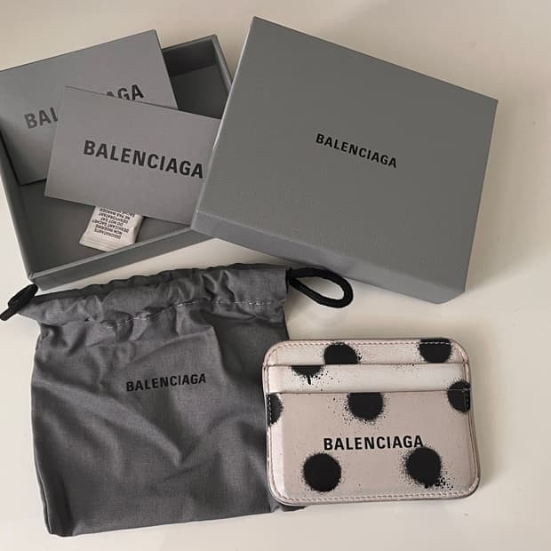 BALENCIAGA dots card wallet