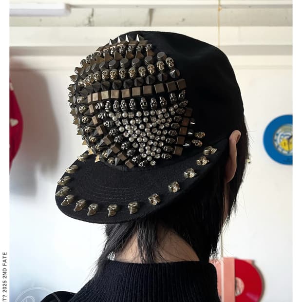 Jpn Vintage V-Kei Jewel Trim Trucker Cap