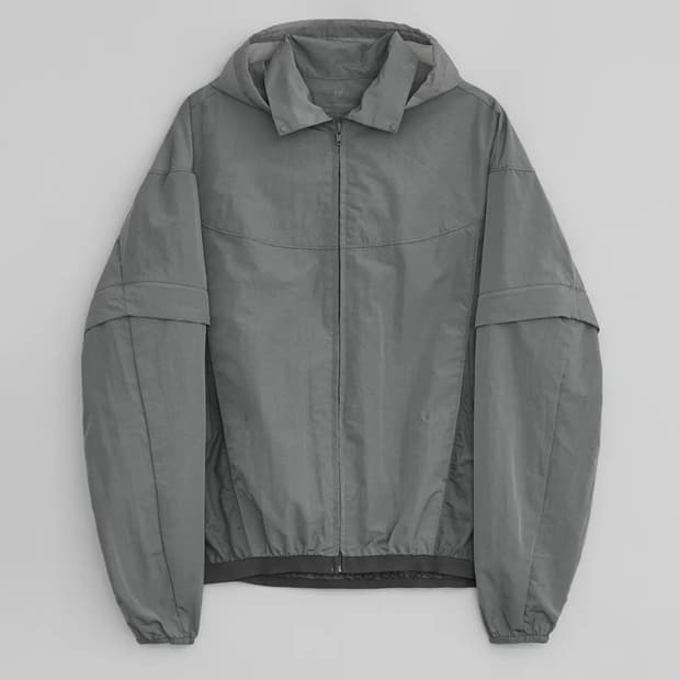 EE DETACHABLE WINDBREAKER GREY L
