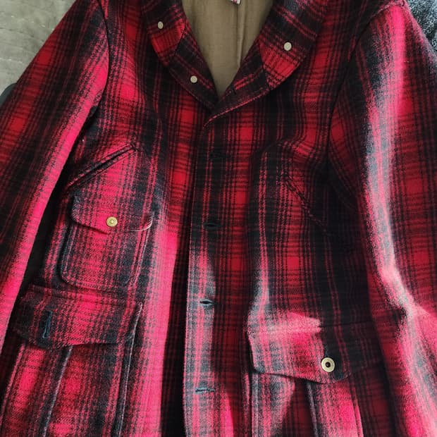 (남여공용) 울리치 버팔로체크 헌팅자켓