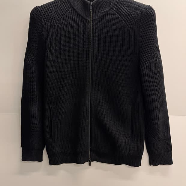 띠어리 남성 니트 집업 가디건 블랙 L