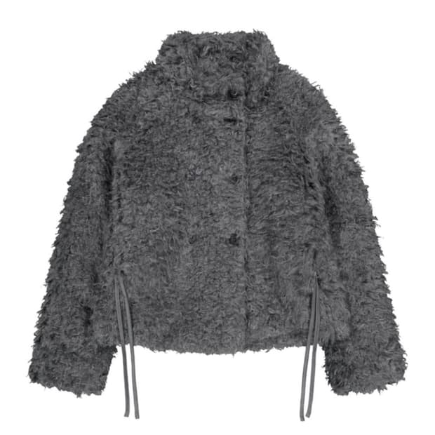 (구매)코이세이오 헤어리 퍼자켓 다크그레이 구합니다