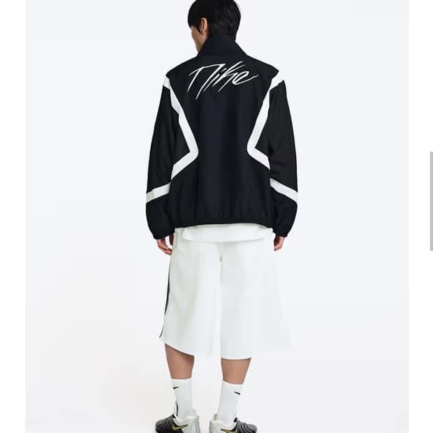 (품절상품) 나이키 아이콘 우븐 베스킷볼 트랙 집업자켓 블랙 (XL)