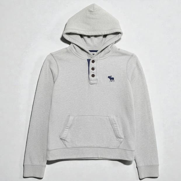 남녀공용S)abercrombie 아베크롬비 헨리넥 후드 티셔츠 Y2K