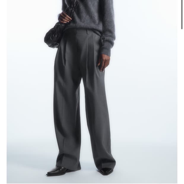 구매) COS 코스 와이드 레그 테일러드 울 트라우저