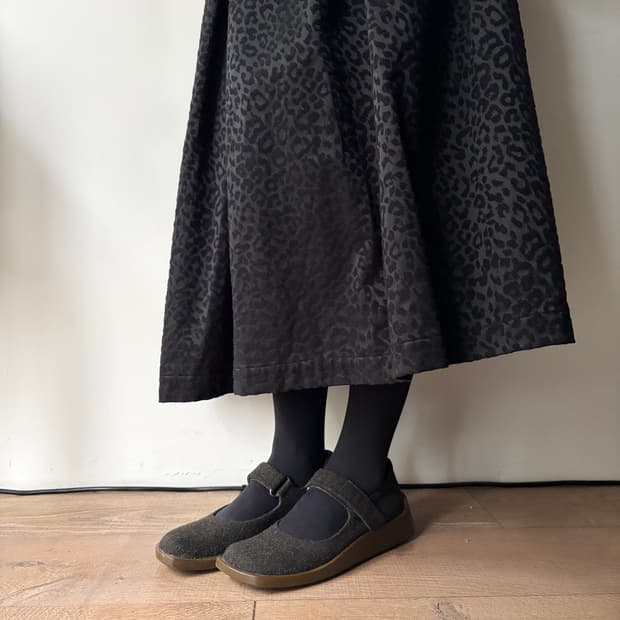 Wool Mary Jane Shoes