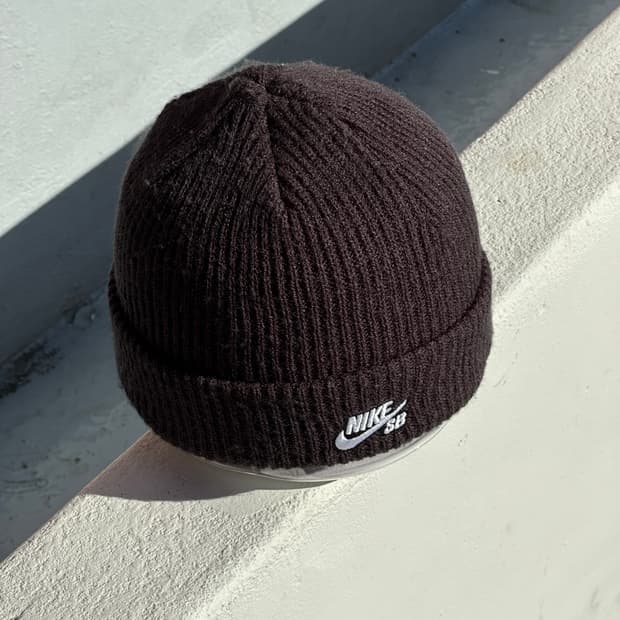 [M] 나이키 로고 블랙 비니 모자