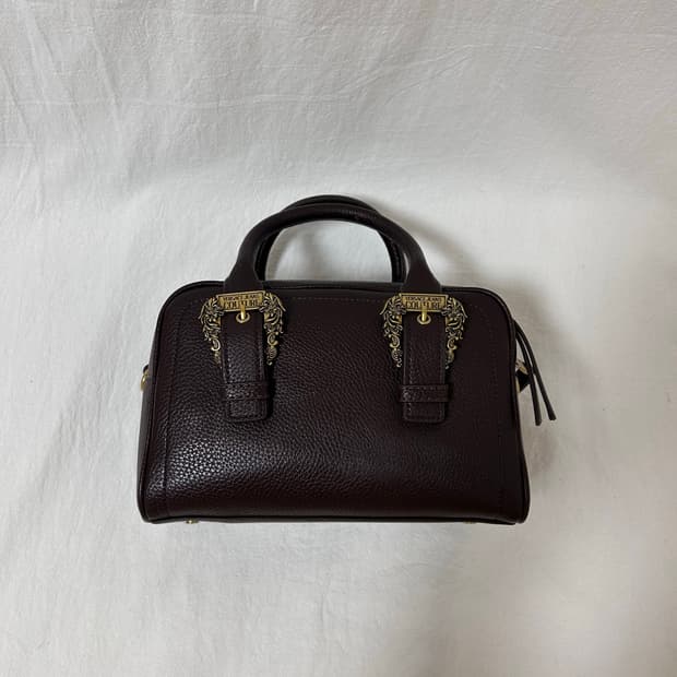 베르사체 진 쿠튀르 미니 보스턴백 브라운