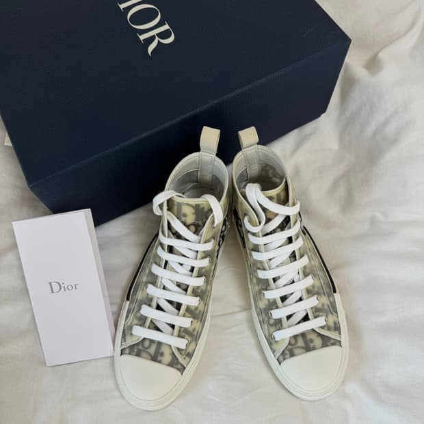 디올) 오블리크 하이탑 스니커즈
