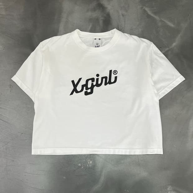 엑스걸 로고 크롭 반팔티 y18471
