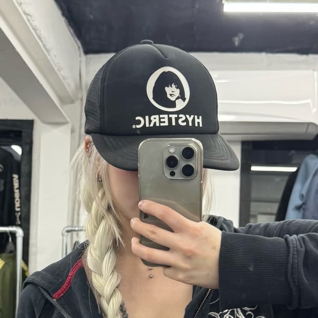 히스테릭 글래머 히스걸 메쉬캡