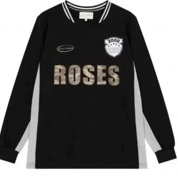 2000 Archives Roses 롱슬리브 블랙 카모 롱슬리브