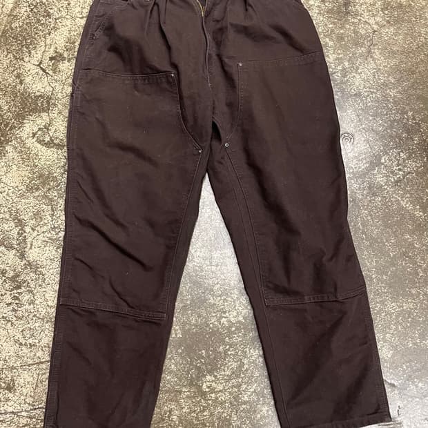 10s 칼하트 더블니 브라운 카펜터 팬츠