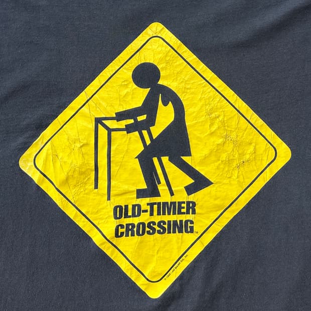 90s Old-Timer Crossing 빈티지 싱글스티치 티셔츠 M