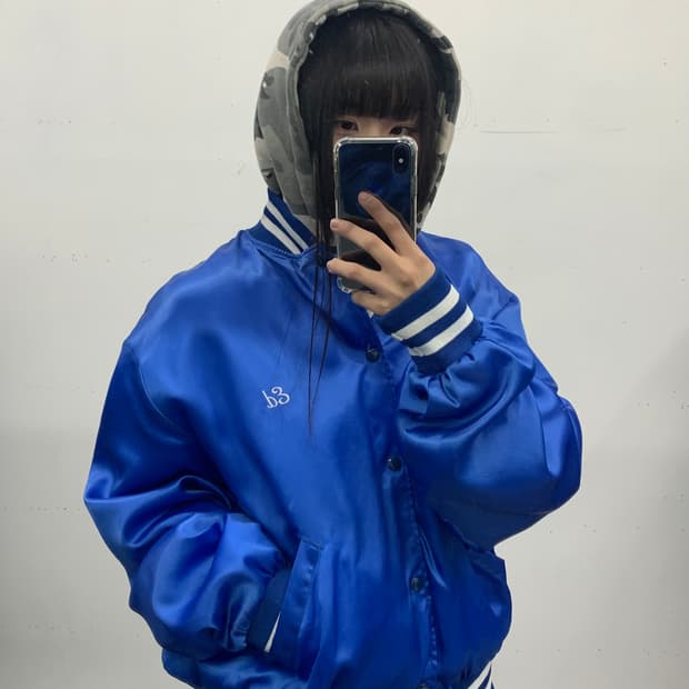 재패니즈 블루 스타디움 자켓