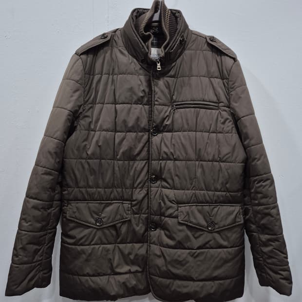 런던포그 브라운 비즈니스 퀄팅 점퍼 자켓 남성 105사이즈