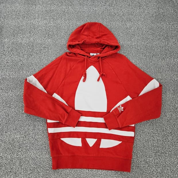 [S] 아디다스 트레포일 빅로고 후드 맨투맨 1104JM1