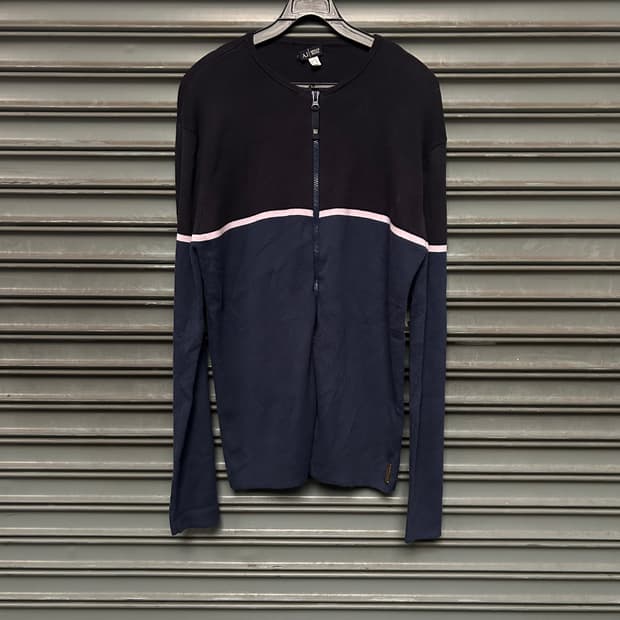 Armani jeans 니트 집업 자켓