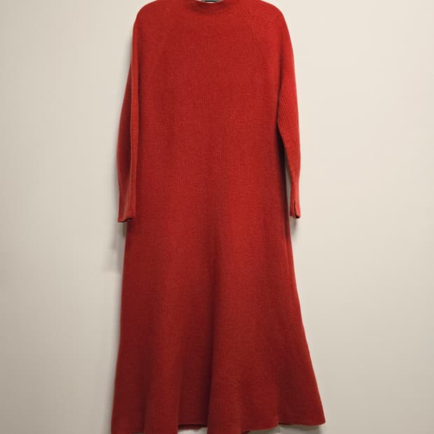 기비 롱니트 원피스 모캐시미어