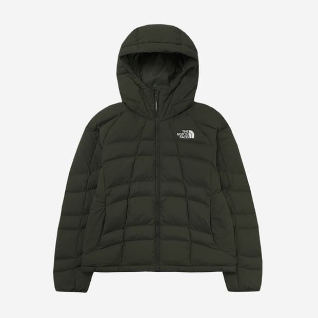 미개봉 85 XS 노스페이스 화이트 라벨 데이드라이브 EX 온 패딩 카키