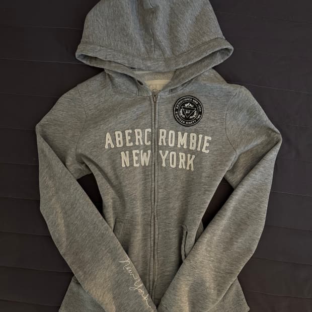 유일매물)아베크롬비 딱붙핏 후드집업
