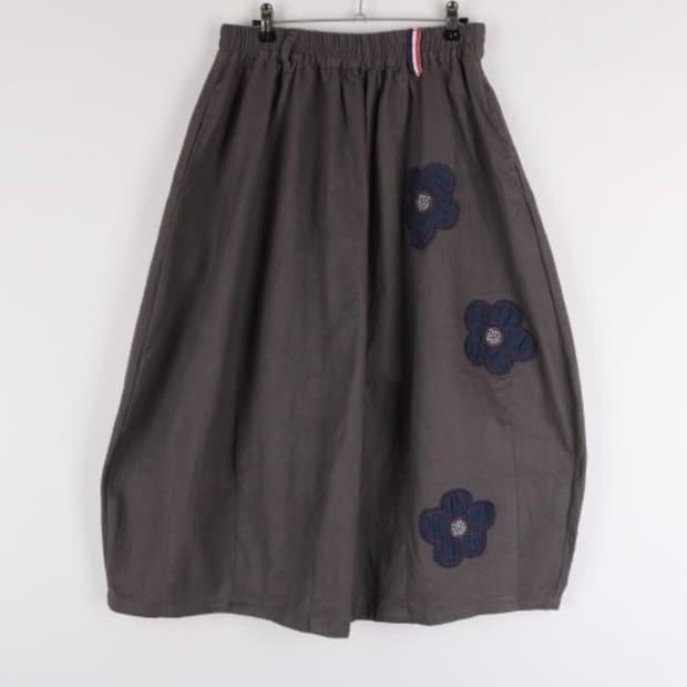 빈티지 모리걸 플라워 스커트