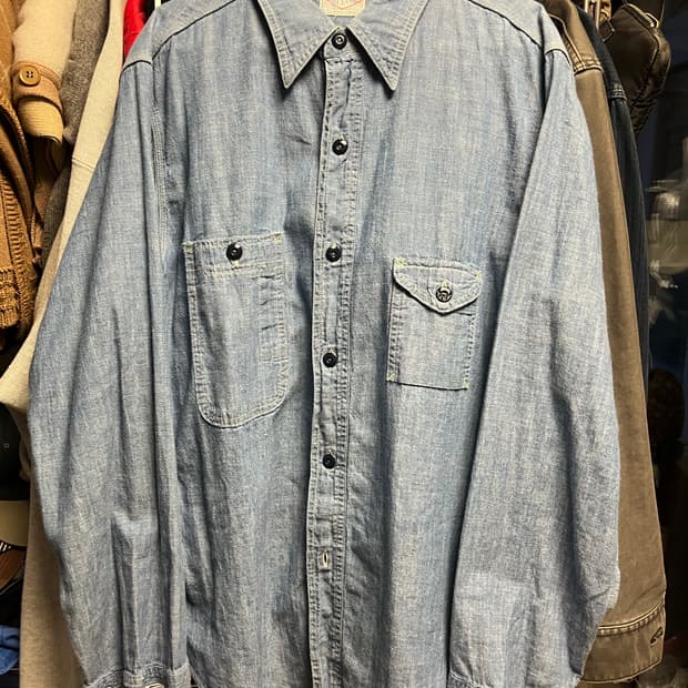 빅양크 샴브레이 셔츠 16사이즈