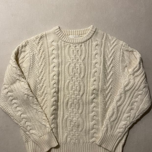 월스와일무브먼트 헤비 케이블 스웨터 니트 1사이즈