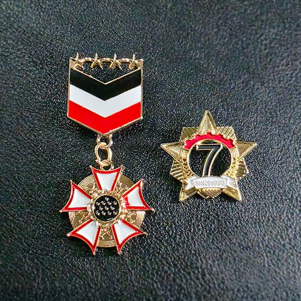 Aegis 브로치 남자 여자 엔틱 빈티지 훈장 기사 엠블럼 7 방패