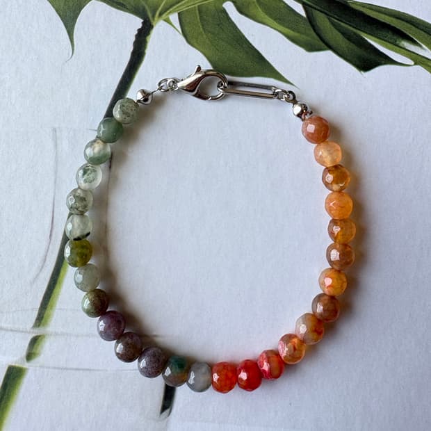 핸드메이드 원석 믹스 팔찌