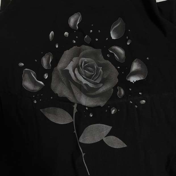 [한정판] xordinary 로즈 반팔 블랙