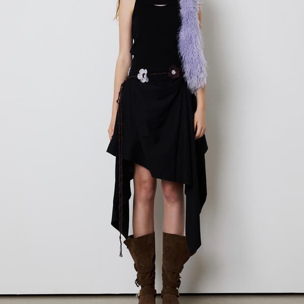 민더리 드레이프 스커트 팔아용