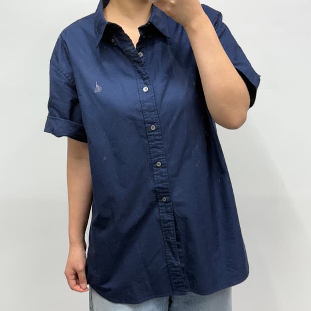 [XXL] 빈폴 네이비 반팔 셔츠