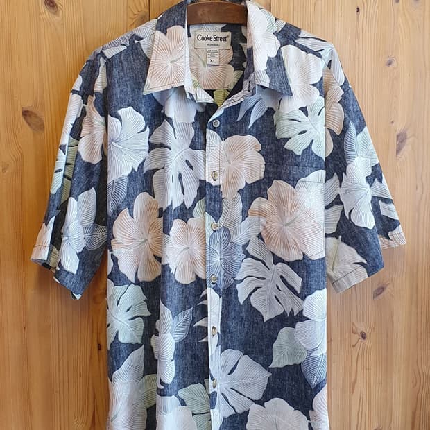 3XL(120).하와이안 셔츠(라이트블랙)