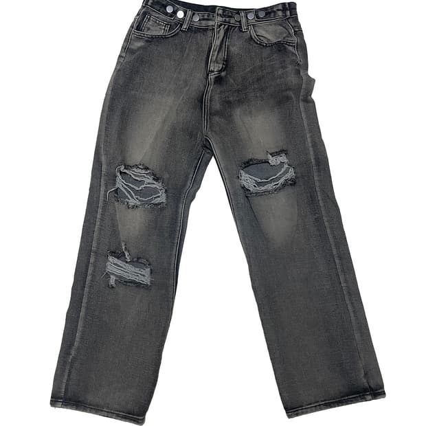 vintage 흑청 찢청 데님 팬츠 denim pants
