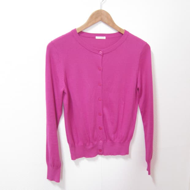 vintage magenta pink cardigan y2k
