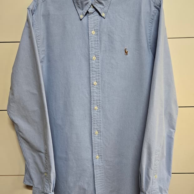 폴로 랄프로렌 남성 블루 옥스포드 셔츠(L사이즈)