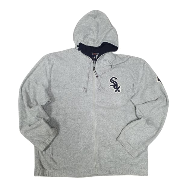 ✨ (바배) MLB 시카고 그레이 플리스 후드 집업 