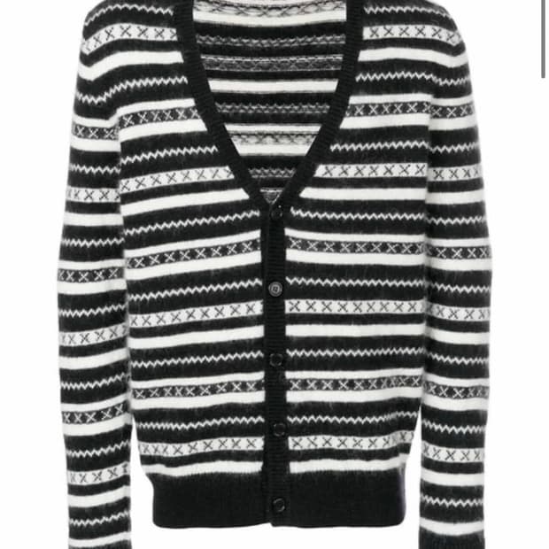 생로랑 모헤어 가디건