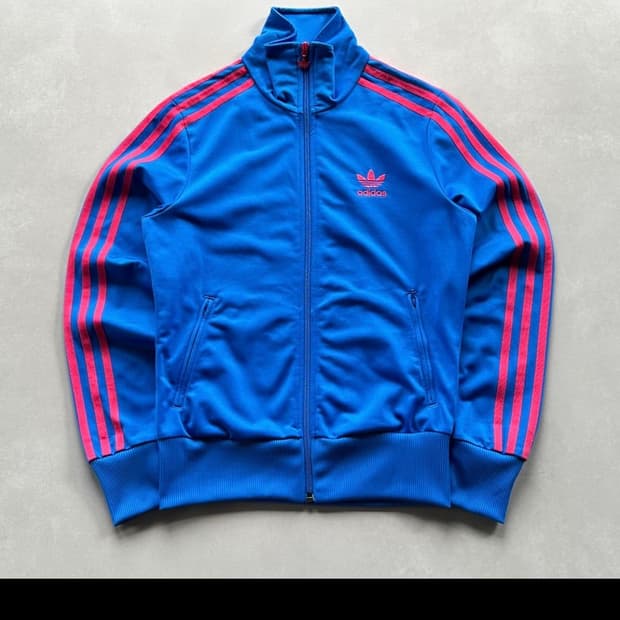 아디다스 블루 트랙탑져지