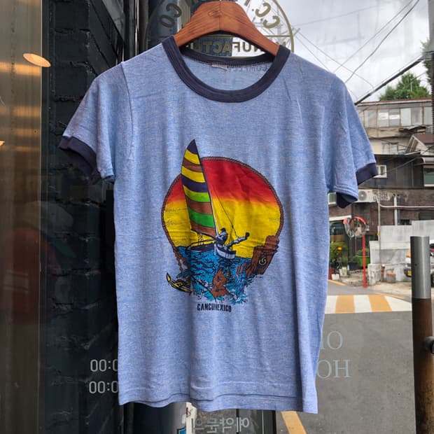 70s~90s Ringer T-shirt-S