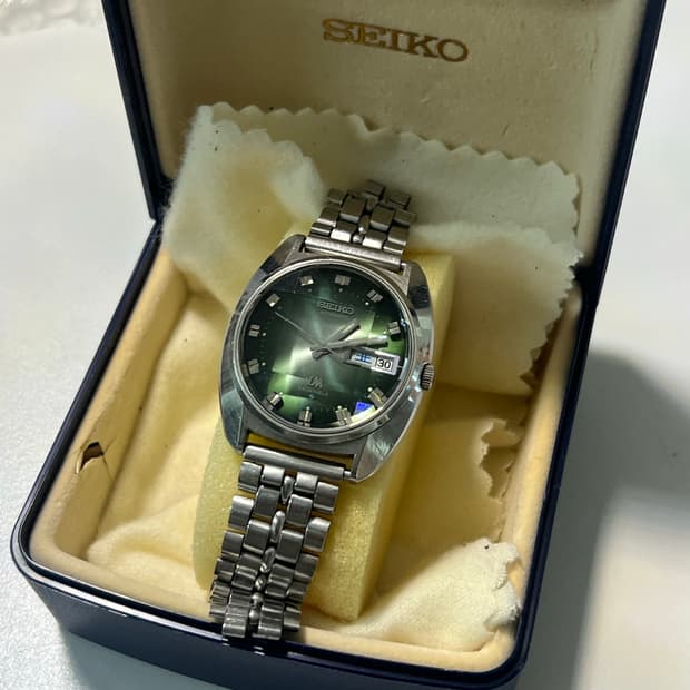 세이코 빈티지 로드매틱 복각 오토매틱 그린 다이얼