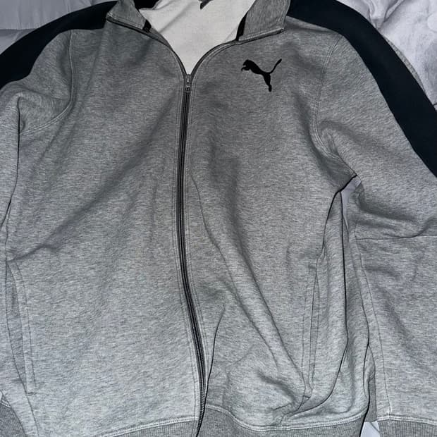 퓨마 집업 그레이 