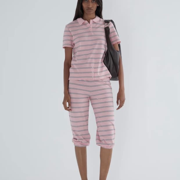 [XS,S]팔로마울 Mauri 스트라이프 팬츠/핑크